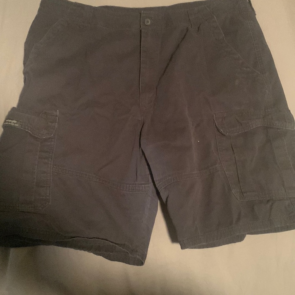 Black cargo shorts